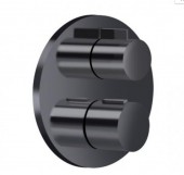 Dornbracht - Unterputz-Thermostat rund schwarz matt