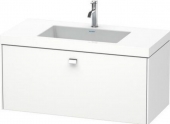 Duravit Brioso - Waschtischunterschrank mit Vero Air 502x1000x480 ohne Hahnloch chrom/weiß matt
