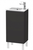 DURAVIT L-Cube - Wastafelonderbouw with 1 door & hinges right 420x704x294mm graphite super matt/graphite super matt
