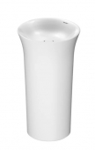 DURAVIT White Tulip - Floorstanding Washbasin 500x500mm without tap holes without overflow wit zonder WonderGliss