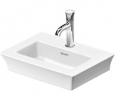 DURAVIT White Tulip - Hand-rinse basin for Furniture 450x330mm with 1 tap hole without overflow wit met WonderGliss