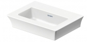 DURAVIT White Tulip - Hand-rinse basin for Furniture 450x330mm without tap holes without overflow wit met WonderGliss