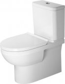 Duravit DuraStyle Basic - Stand-WC Kombi 650mm rimless Tiefspüler Abgang waagrecht HygieneGlaze weiß