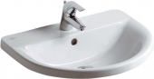 Ideal Standard Connect - Drop-in washbasin for Console 550x460mm with 1 tap hole with overflow wit con IdealPlus
