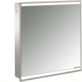 Emco Asis Prime 2 - LED-mirror cabinet Concealed 600 mm 1 door hinged left back panel white