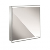 Emco Asis Prime 2 - LED-mirror cabinet Concealed 600 mm 1 door hinged right back panel white