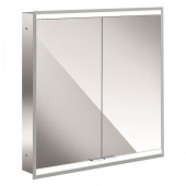 Emco Asis Prime 2 - LED-mirror cabinet Concealed 600 mm 2 door back panel white