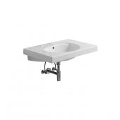 Geberit Preciosa - Washbasin 800x550mm without tap holes with overflow wit con KeraTect