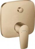 hansgrohe Talis E - Concealed single lever bathtub mixer met 2 consumenten brushed bronze