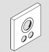 Hansgrohe - Rosette für vertauschte Anschlüsse Thermostat UP ShowerSelect S 2 Verbraucher chrom