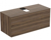 Ideal Standard Adapto - Wastafelonderbouw with 2 drawers 1200x502x505mm walnut/walnut