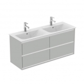 Ideal Standard Connect Air - Wastafelonderbouw with 4 drawers 1200x517x440mm light grey/matt white/light grey gloss