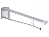 Keuco Plan Care - Folding grab rail chrome-plated / light gray