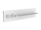 Keuco meTime_spa - Concealed Thermostat voor 2 consumenten clear petrol / chrome