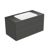 Keuco Edition 400 - Wastafelonderbouw with 2 drawers 105x546x535mm textured anthracite/textured anthracite