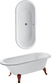 Villeroy & Boch Hommage - Badewanne 1771 x 771 mm freistehend weiß