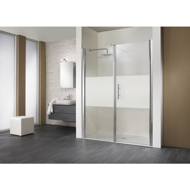 HSK - Room niche 2-piece, 41 chrome look custom-made, 52 gray