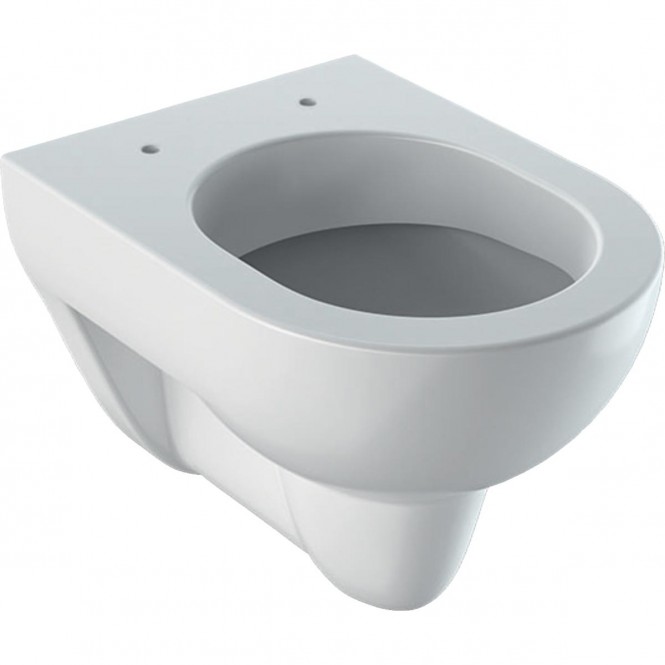 Geberit Renova - Wall Hung Washdown WC Compact without Rimfree hvid with KeraTect