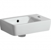 Geberit Renova Nr. 1 Comprimo - Handwaschbecken 500 x 250 mm mit Hahnloch rechts mit Überlauf weiß