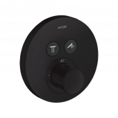 Axor ShowerSelect - Thermostat Unterputz Fertigset 2 Verbraucher rund schwarz matt
