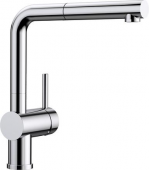 Blanco Linus-S - Küchenarmatur metallische Oberfläche Hochdruck chrom