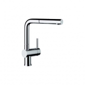 Blanco Linus-S - Single lever kitchen mixer L-Size with Swivel Spout and Flow Limiter for open water heaters chrom