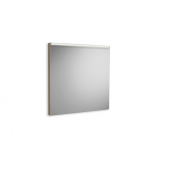 Burgbad Eqio - Mirror with LED lighting 650mm cashmere oak decor / mirrored