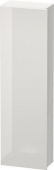 DURAVIT DuraStyle - Medium unit with 1 door & hinges left 400x1400x240mm white high gloss/basalt matt