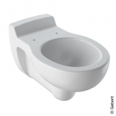 Geberit Bambini - Wall-mounted washdown toilet without Rimfree hvid with KeraTect