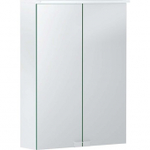 Geberit Option - Basic Spiegelschrank mit Beleuchtung 2 Türen 500x675x140mm weiß