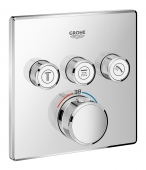 Grohe Grohtherm Smartcontrol - Thermostat mit 3 Absperrventilen chrom