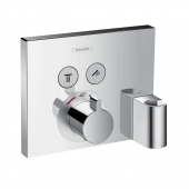 hansgrohe Select - Indbygget Termostatarmatur til 2 forbrugere chrom