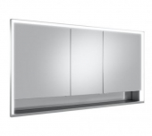 Keuco Royal Lumos - Spiegelschrank Wandeinbau silber-eloxiert 1400x735x165mm