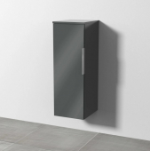 Sanipa 3way - Medium cabinet with 1 door & hinges left 300x850x345mm anthracite gloss/anthracite gloss