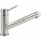 Villeroy & Boch Como Shower Window - Single lever kitchen mixer M-Size with Swivel Spout and pull-out spray brushed stainless steel