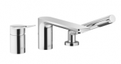 Dornbracht Lissé - 3-hole bathtub fitting för 2 konsumenter platinum matt