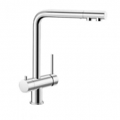 Blanco Fontas-S - Single lever kitchen mixer L-Size with filter function stainless steel