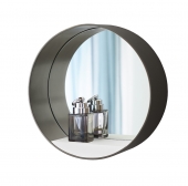Burgbad Diva 2.0 - Spiegel 300 mm quarz metallic mit Ablage weiß matt