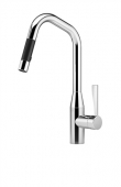Dornbracht Sync - Single lever kitchen mixer with pull-out spray krom