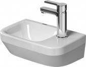 Duravit DuraStyle - Handwaschbecken weiß 360x220mm ohne Überlauf matt Hahnloch rechts