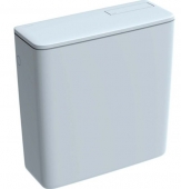 Geberit - Aufputz-Spülkasten AP 128 Spül-Stopp-Spülung Wasseranschluss hinten mittig / seitlich weiß