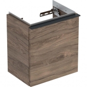 Geberit iCon - Unterschrank für Handwaschbecken 1 Tür li 370x415x279mm nussbaum hickory/grau Lava