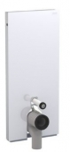 Geberit Monolith - Sanitärmodul für Stand-WC 1140 mm Glas weiß