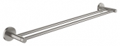 Grohe Essentials - Doppel-Badetuchhalter 654 mm Metall supersteel