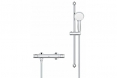 GROHE Precision Flow - Exposed thermostat with Shower Set 600 mm krom