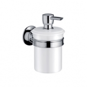 AXOR Montreux - Lotion dispenser polished nickel / white