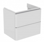 Ideal Standard Adapto - Waschtischunterschrank 2 Auszüge 570x410x490mm hochglanz weiß lackiert