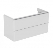 Ideal Standard Adapto - Vanity Unit with 2 pull-out compartments 970x490x410mm white high gloss/white high gloss
