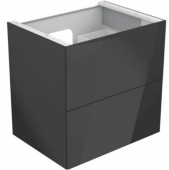 Keuco Edition 11 - Vanity unit 700 with LED interior lighting anthracite