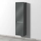 Sanipa Twiga - Vanity Unit with 2 doors & hinges right 475x1713x350mm anthracite gloss/anthracite gloss